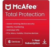 McAfee Total Protection 2026 1, 3, 5, & 10 Device 1 Year Auto-Renewal - Digital