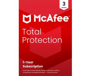 McAfee Total Protection 2026 3 Devices 1 Year Retail - Delivered in the Post