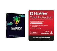 McAfee Total Protection 3-Device + Corel CorelDRAW Graphics