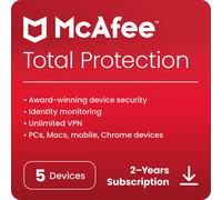 McAfee Total Protection 5-Device 2025 | Security Software