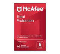 McAfee Total Protection 5-Devices 2025 |12-Months |Antivirus, Secure VPN |Includes Security Software, Password Manager, Identity Monitoring |Post delivery
