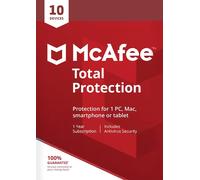 McAfee Total Protection Gift Card (1 Year/10 Devices) (PC, Android, Mac, iOS)