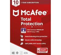 McAfee Total Protection Plus VPN 10 Devices 1 Year - McAfee Key - EUROPE