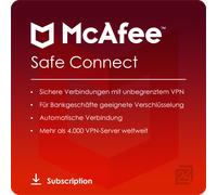 McAfee VPN Safe Connect 10 Devices 2 Years