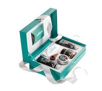 mCaffeine Coffee Mood Skin Care Gift Kit - Personal Care Products - Coffee Face Wash, Mask and Scrub, Body Scrub, Brew Scoop, Towel - 6 pc