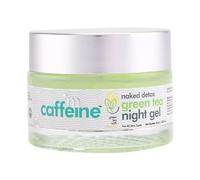 mCaffeine Naked Detox Green Tea Night Gel - Hydrating Hyaluronic Acid Moisturizer for Fine Lines and Wrinkles Reduction - Non-Sticky - 50 ml