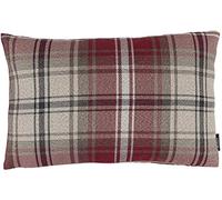 McAlister Textiles Angus Tartan Plaid Cushion Cover Luxury Decorative Scatter Throw Pillow For Your Home Red 50 x 30 Cm - 20 x 12 Inches