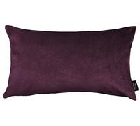 McAlister Textiles Matt Velvet Knife Edge Cushion Covers - Aubergine Purple 40 x 60 cm - Plush Decorative Throw Pillows Machine Washable & Fade Resistant