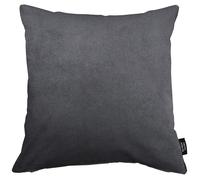 McAlister Textiles Matt Velvet Knife Edge Cushion Covers - Charcoal Grey 50 x 50 cm - Plush Decorative Throw Pillows Machine Washable & Fade Resistant