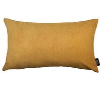 McAlister Textiles Matt Velvet Knife Edge Cushion Covers - Ochre Yellow 40 x 60 cm - Plush Decorative Throw Pillows Machine Washable & Fade Resistant
