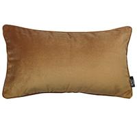 McAlister Textiles Matt Velvet Piped Cushion Covers - Caramel 60x40 Cm - 24x16 Inches - Plush Decorative Throw Pillows Machine Washable & Fade Resistant