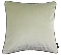 McAlister Textiles Matt Velvet Piped Cushion Covers - Champagne Gold 43x43 Cm - 17x17 Inches - Plush Decorative Throw Pillows Machine Washable & Fade Resistant