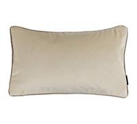 McAlister Textiles Matt Velvet Piped Cushion Covers - Champagne Gold 60x40 Cm - 24x16 Inches - Plush Decorative Throw Pillows Machine Washable & Fade Resistant