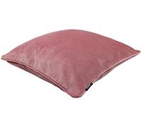 McAlister Textiles Matt Velvet Piped Cushion Covers - Rose Pink 43x43 Cm - 17x17 Inches - Plush Decorative Throw Pillows Machine Washable & Fade Resistant