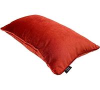 McAlister Textiles Matt Velvet Piped Cushion Covers - Rust Orange 60x40 Cm - 24x16 Inches - Plush Decorative Throw Pillows Machine Washable & Fade Resistant