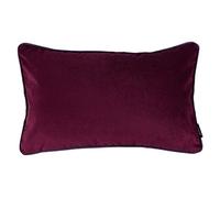 McAlister Textiles Matt Velvet Piped Cushion Covers - Wine Red 60x40 Cm - 24x16 Inches - Plush Decorative Throw Pillows Machine Washable & Fade Resistant