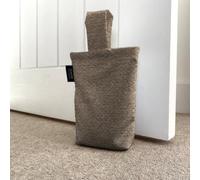 McAlister Textiles Milan Unfilled Fabric Door Stop Bag 21cm x17cm in Brown