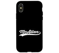 McAllen Texas Vintage Cursive US City Name Retro Sports Case for iPhone X/XS