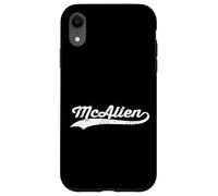 McAllen Texas Vintage Cursive US City Name Retro Sports Case for iPhone XR