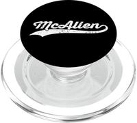 McAllen Texas Vintage Cursive US City Name Retro Sports PopSockets PopGrip for MagSafe