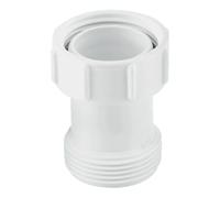 McAlpine 1.25" BSP Female x BSP Male Coupling x 2" Length - S12A-2, White