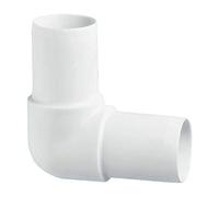 McAlpine 1.25" Pushfit 90 Degree Knuckle Overflow Bend - Durable Plumbing Component - S4E