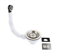 Mcalpine 1.5 Inch Universal Matt Black Basket Strainer Waste And Overflow System