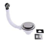 Mcalpine 1.5" Universal Basket Strainer Waste + O/flow SS Brushed Cover