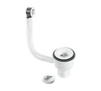 McAlpine 1¼" 60mm Combined Waste and Overflow for Vanity Basin White Plastic FVW1PW