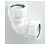 McAlpine 1¼" 90º Multifit Bend | White | Polypropylene | 58mm x 86mm x 86mm