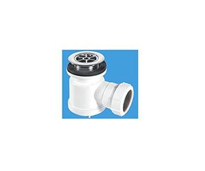McALPINE 1½" x 19mm Seal Shower Trap - 70mm CP Brass Flange STW3-RB