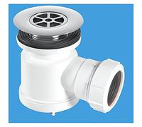 McALPINE 1½" x 19mm Seal Shower Trap - 85mm CP Plastic Flange STW7-R