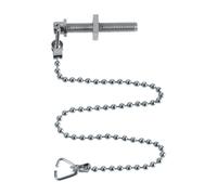 McAlpine 10" Chrome Plated Chain & 2 Triangles, Stay & Nut CH10 in Silver McAlpine Silver