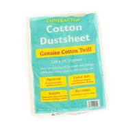 McAlpine 12Ft X 9Ft Cotton Dust Sheet in Cream McAlpine Cream