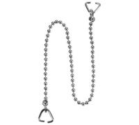 Mcalpine 16-Inch Chrome-Plated Chain With 2 Stainless Steel Triangles For Bath Fixtures