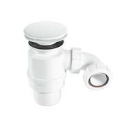 Mcalpine 19mm Water Seal Shower Trap 70mm White Plastic Mushroom Flange