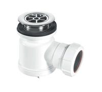 Mcalpine 19mm Water Seal Shower Trap With Universal Outlet 70mm Chrome Plastic