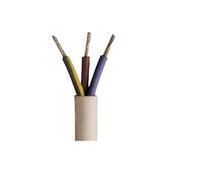 McAlpine 3 Core Heat Res Cable 0.75mm x 50m in White McAlpine White