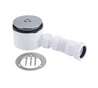 McAlpine 3 Pin Shower Trap + Flex Adaptor - Chrome Brass in Silver McAlpine Silver