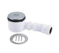 McAlpine 3 Pin Shower Trap + Flex Adaptor - Chrome Plastic in Silver McAlpine Silver