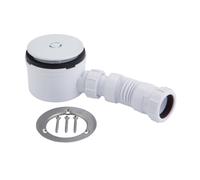 McAlpine 3 Pin Shower Trap + Flex Adaptor - White Plastic McAlpine White