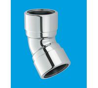 35B-CB 135° Chrome Plated Brass Compression Bend 1.25" McAlpine Silver One Size