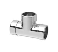 McAlpine 42E-CB Chrome Plated Brass Compression Tee - 42mm