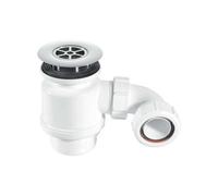 Mcalpine 50mm Water Seal Resealing Shower Trap Multifit Outlet 85mm Chrome Brass