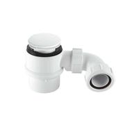 Mcalpine 50mm Water Seal Shower Trap With 70mm White Plastic Mushroom Flange