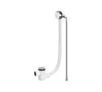 McAlpine HC2650UK-FIL Chrome Plated Brass Bath Filler & Overflow in White McAlpine White