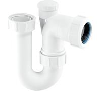 McAlpine 75mm Tubular Swivel Anti-Syphon P Trap with Universal Outlet - SE10V