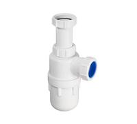 Mcalpine 75mm Water Seal Adjustable Inlet Cp Bottle Trap - Ce31A - Ideal For 32mm Eu Size