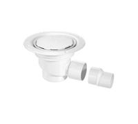 Mcalpine 75mm Water Seal Shower Trap Gully Outlet Clamp Ring Cover Plate White