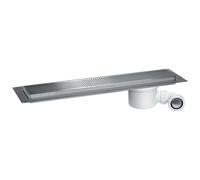 McAlpine 800mm Channel Drain - Brushed Grid Cover Plate